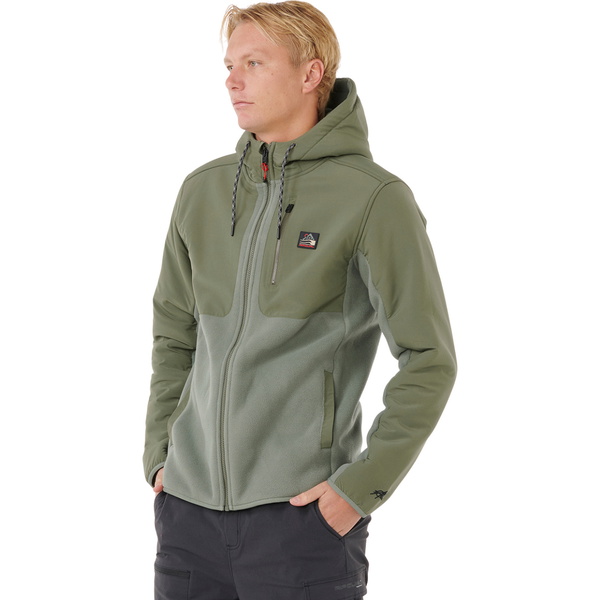 2025 Rip Curl Da Uomo Anti Series Search Fleece 09VMFL - Cactus Green